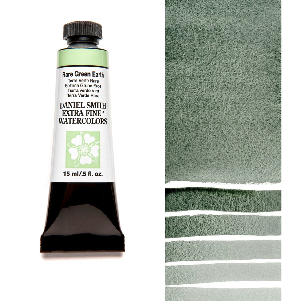 Daniel Smith Extra Fine Watercolors - Rare Green Earth, 5 ml Tube